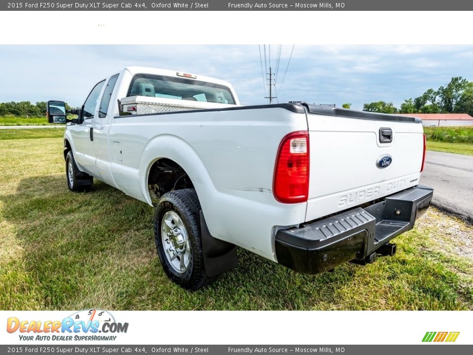 2015 Ford F250 Super Duty XLT Super Cab 4x4 Oxford White / Steel Photo #6