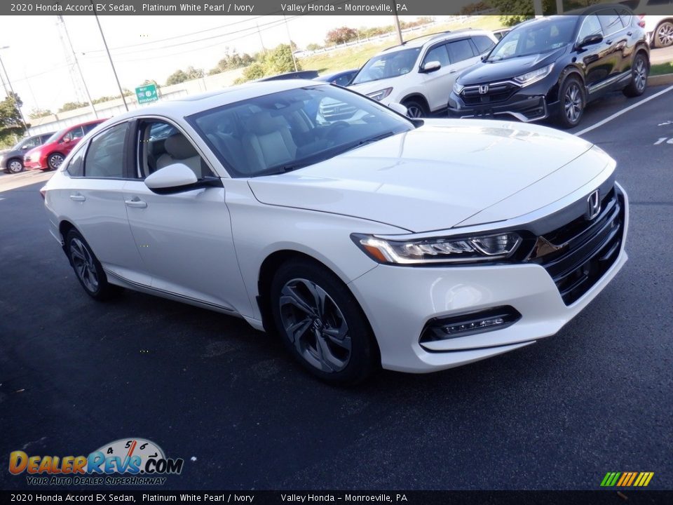 2020 Honda Accord EX Sedan Platinum White Pearl / Ivory Photo #4