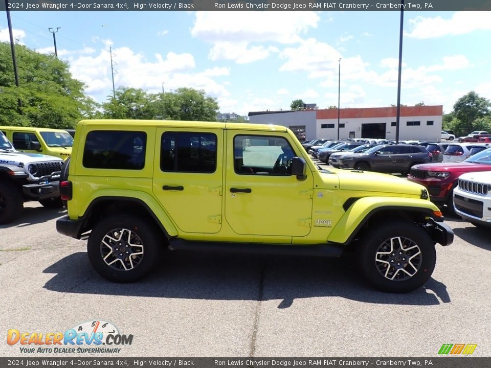 2024 Jeep Wrangler 4-Door Sahara 4x4 High Velocity / Black Photo #6