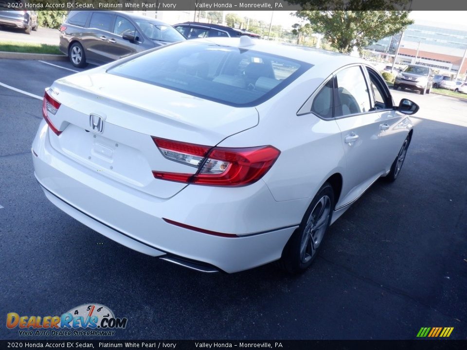 2020 Honda Accord EX Sedan Platinum White Pearl / Ivory Photo #5