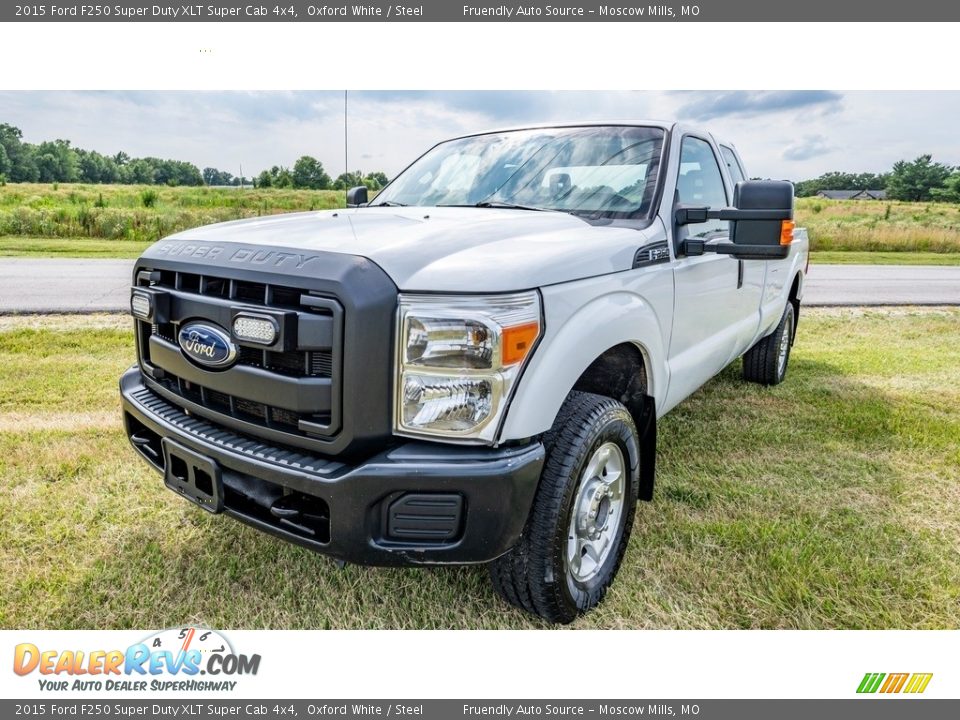 2015 Ford F250 Super Duty XLT Super Cab 4x4 Oxford White / Steel Photo #8