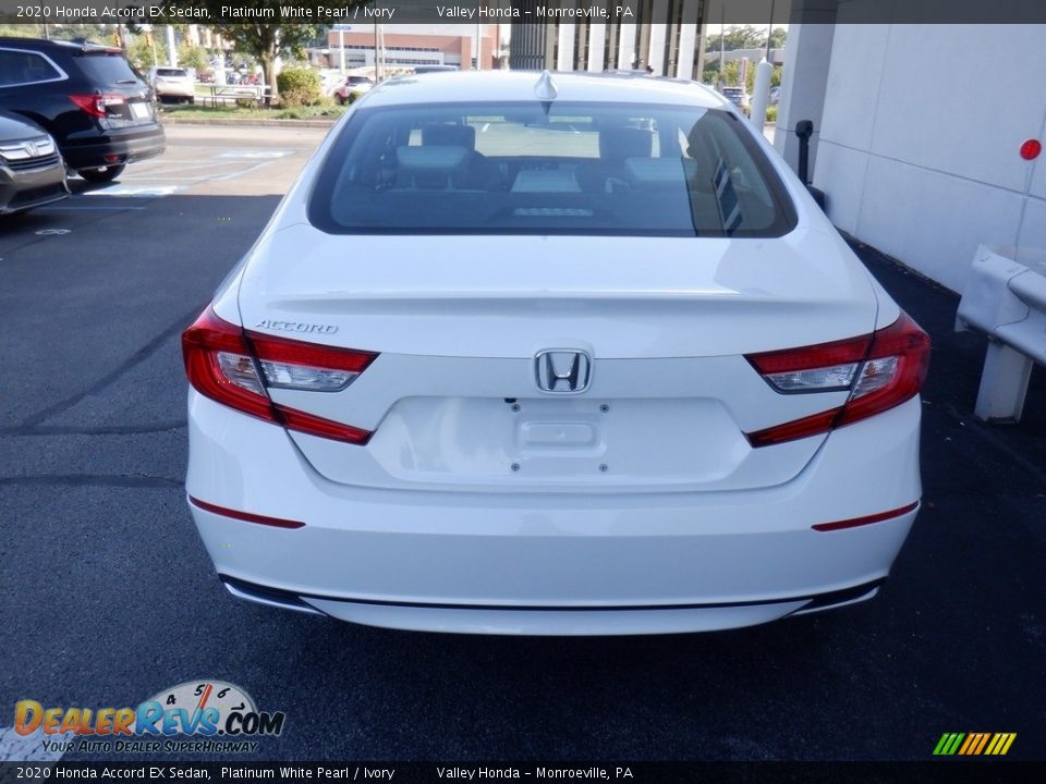 2020 Honda Accord EX Sedan Platinum White Pearl / Ivory Photo #6