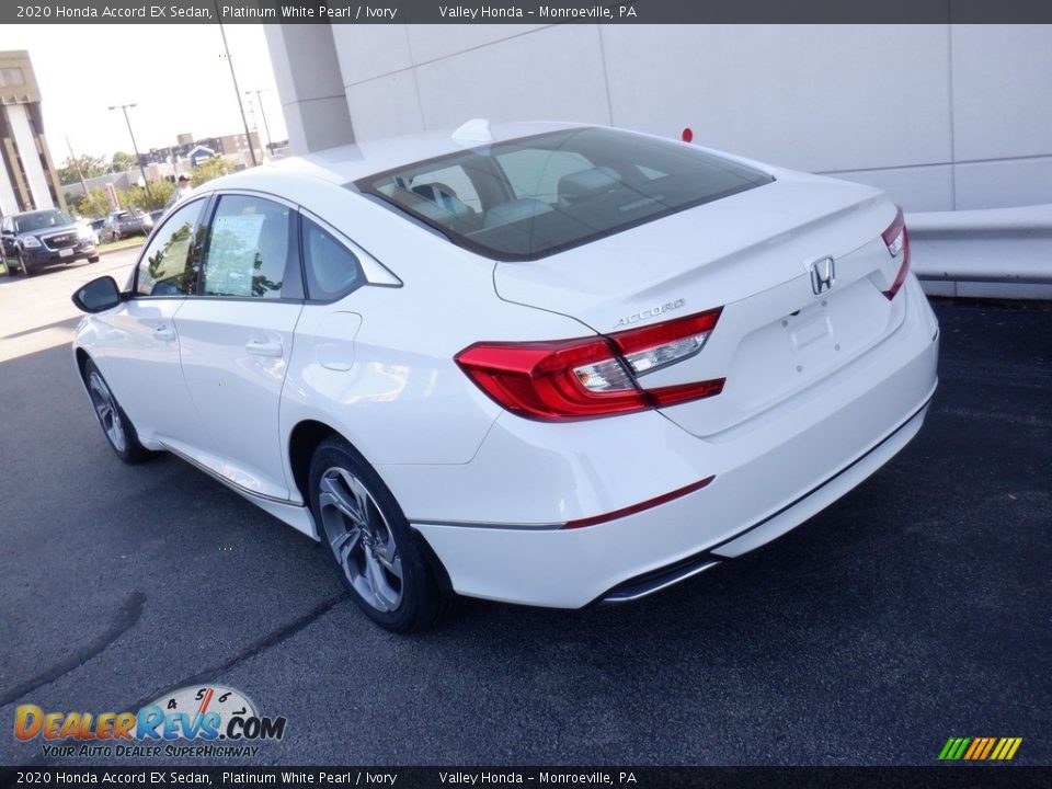 2020 Honda Accord EX Sedan Platinum White Pearl / Ivory Photo #7