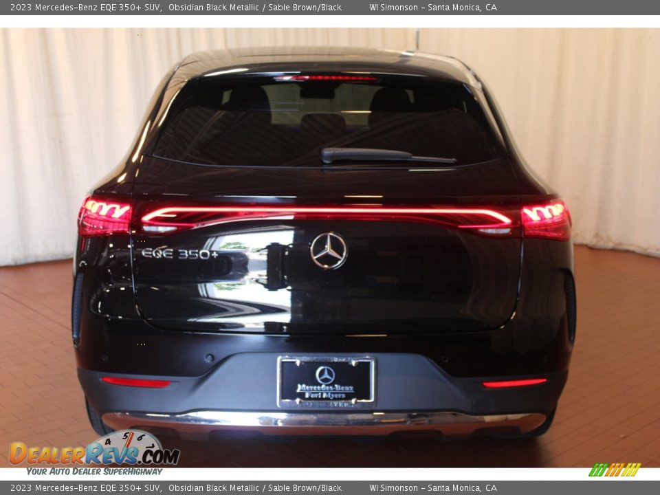 2023 Mercedes-Benz EQE 350+ SUV Obsidian Black Metallic / Sable Brown/Black Photo #6