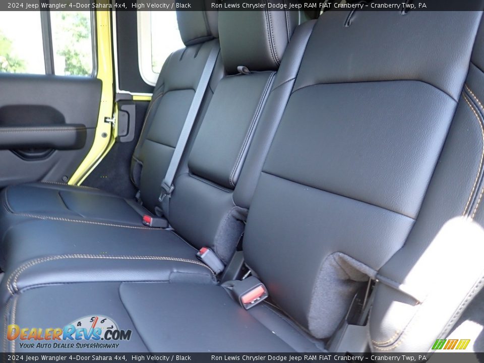 Rear Seat of 2024 Jeep Wrangler 4-Door Sahara 4x4 Photo #12