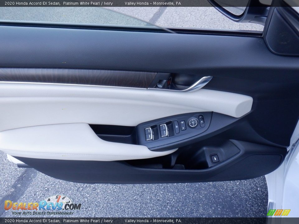 2020 Honda Accord EX Sedan Platinum White Pearl / Ivory Photo #9