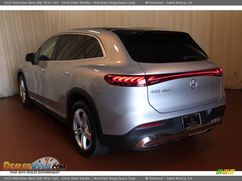 2023 Mercedes-Benz EQS 450+ SUV Cirrus Silver Metallic / Macchiato Beige/Space Gray Photo #5