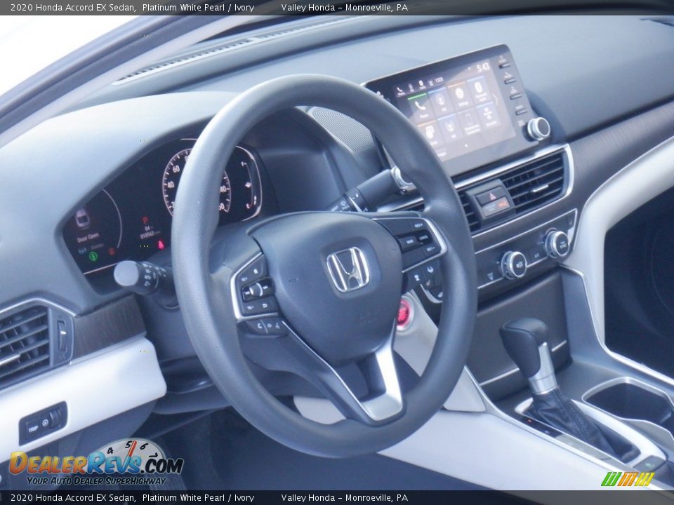 2020 Honda Accord EX Sedan Platinum White Pearl / Ivory Photo #10
