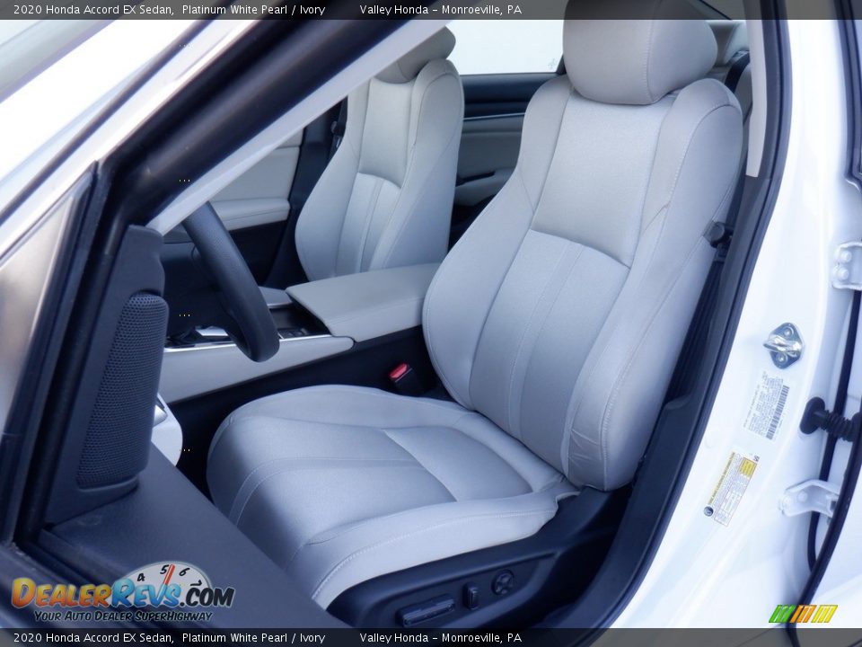 2020 Honda Accord EX Sedan Platinum White Pearl / Ivory Photo #11
