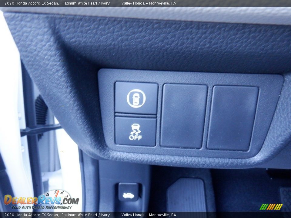 2020 Honda Accord EX Sedan Platinum White Pearl / Ivory Photo #13