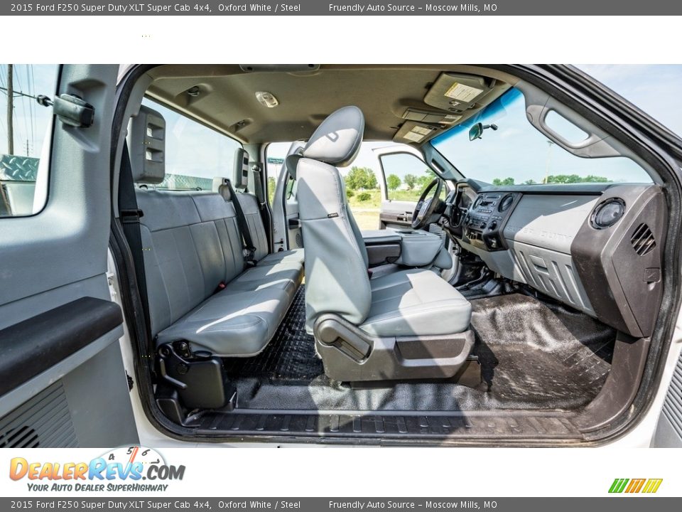 2015 Ford F250 Super Duty XLT Super Cab 4x4 Oxford White / Steel Photo #22