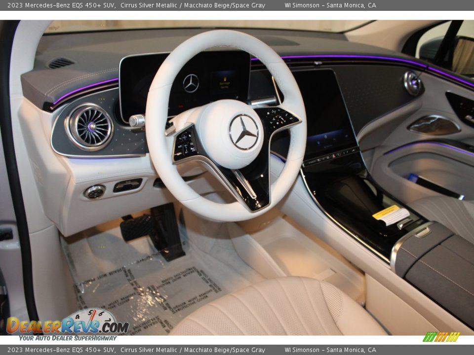 Macchiato Beige/Space Gray Interior - 2023 Mercedes-Benz EQS 450+ SUV Photo #14