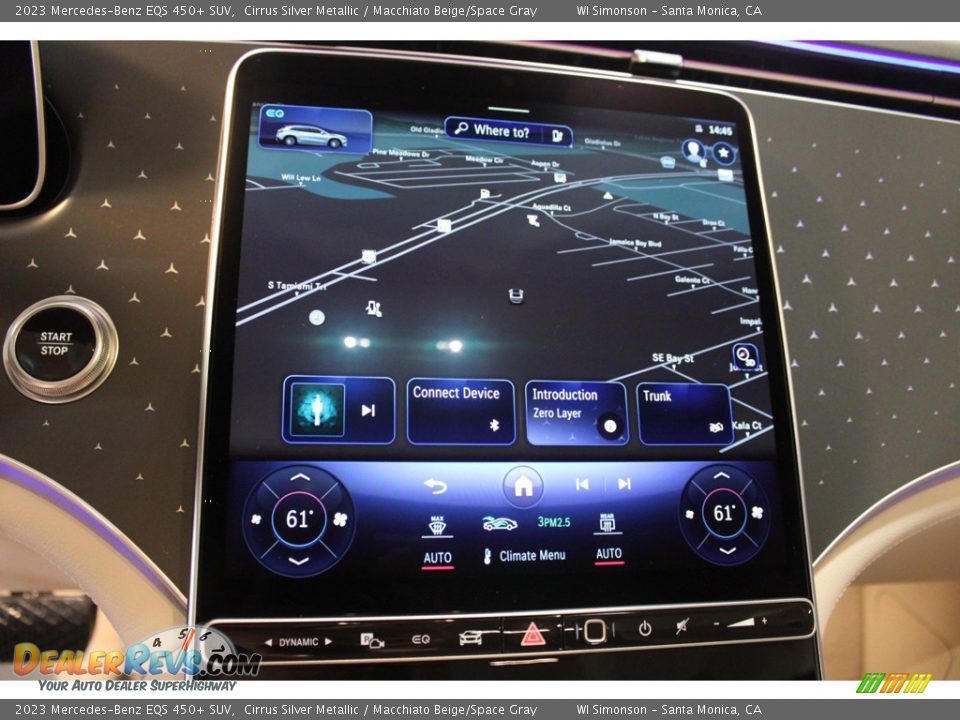 Navigation of 2023 Mercedes-Benz EQS 450+ SUV Photo #19