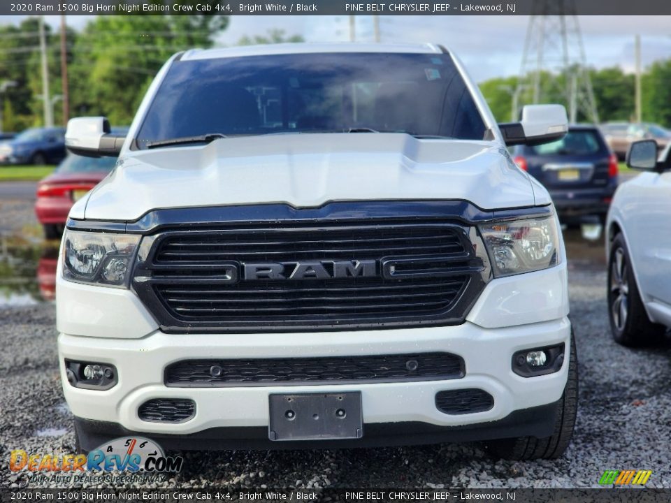 2020 Ram 1500 Big Horn Night Edition Crew Cab 4x4 Bright White / Black Photo #2