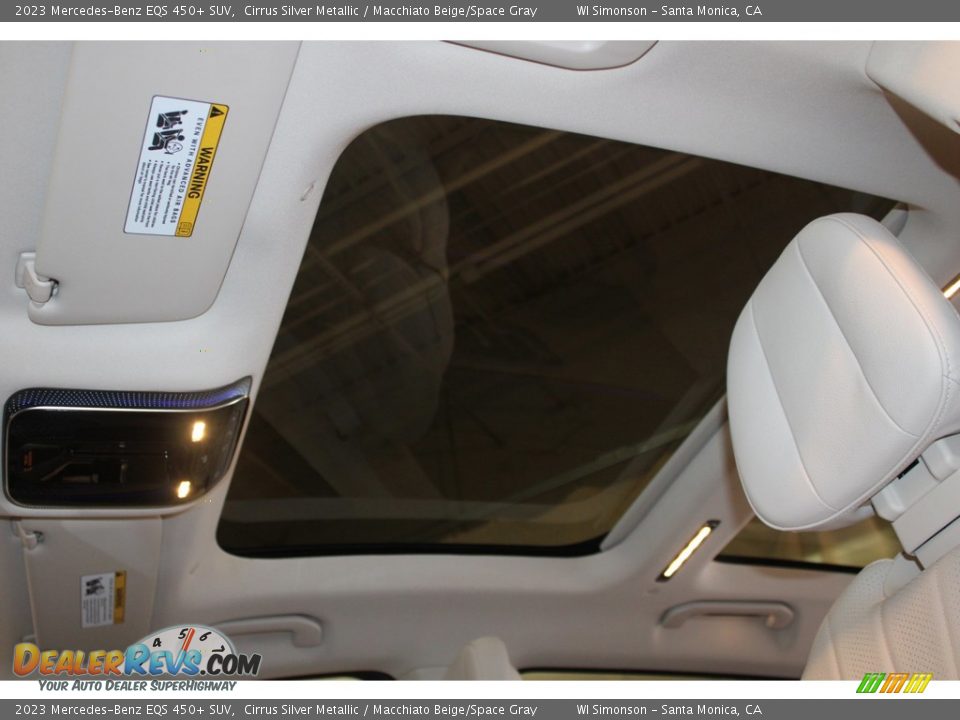 2023 Mercedes-Benz EQS 450+ SUV Cirrus Silver Metallic / Macchiato Beige/Space Gray Photo #28