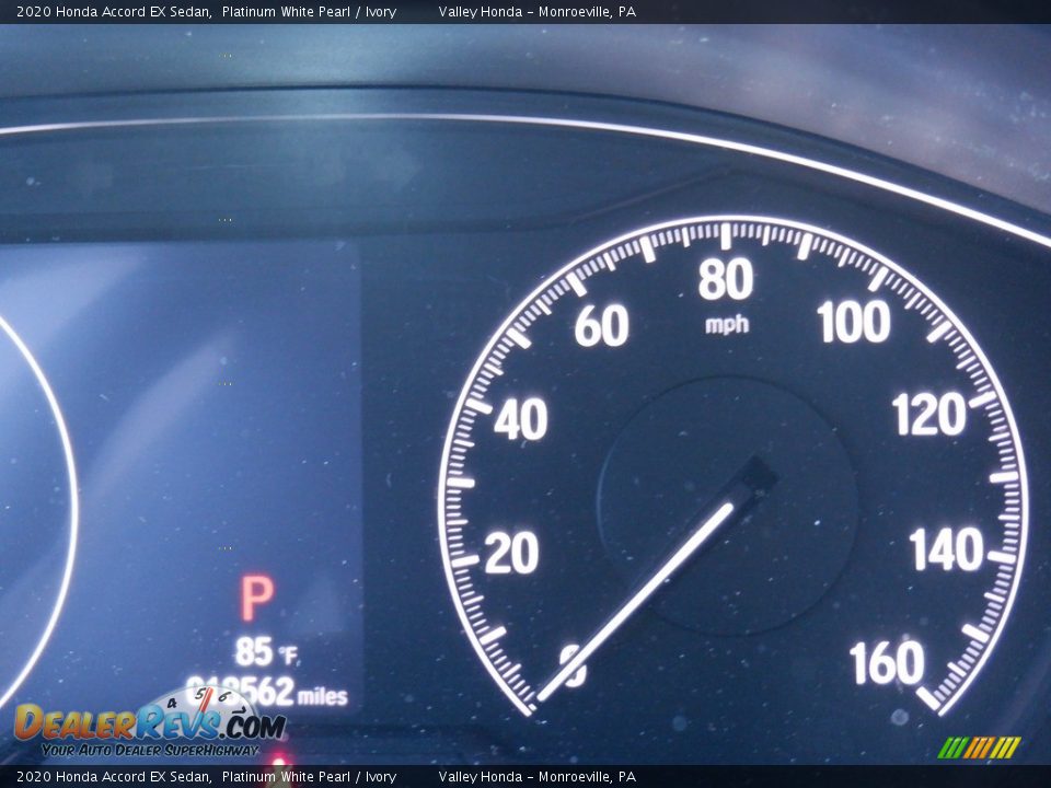 2020 Honda Accord EX Sedan Platinum White Pearl / Ivory Photo #35