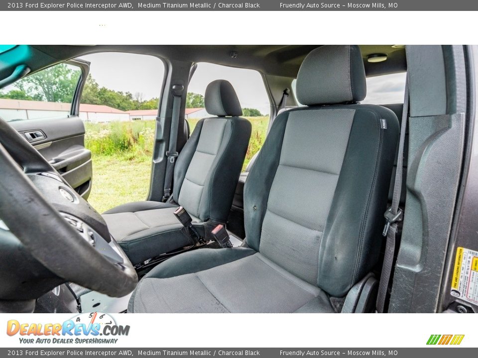 Front Seat of 2013 Ford Explorer Police Interceptor AWD Photo #17