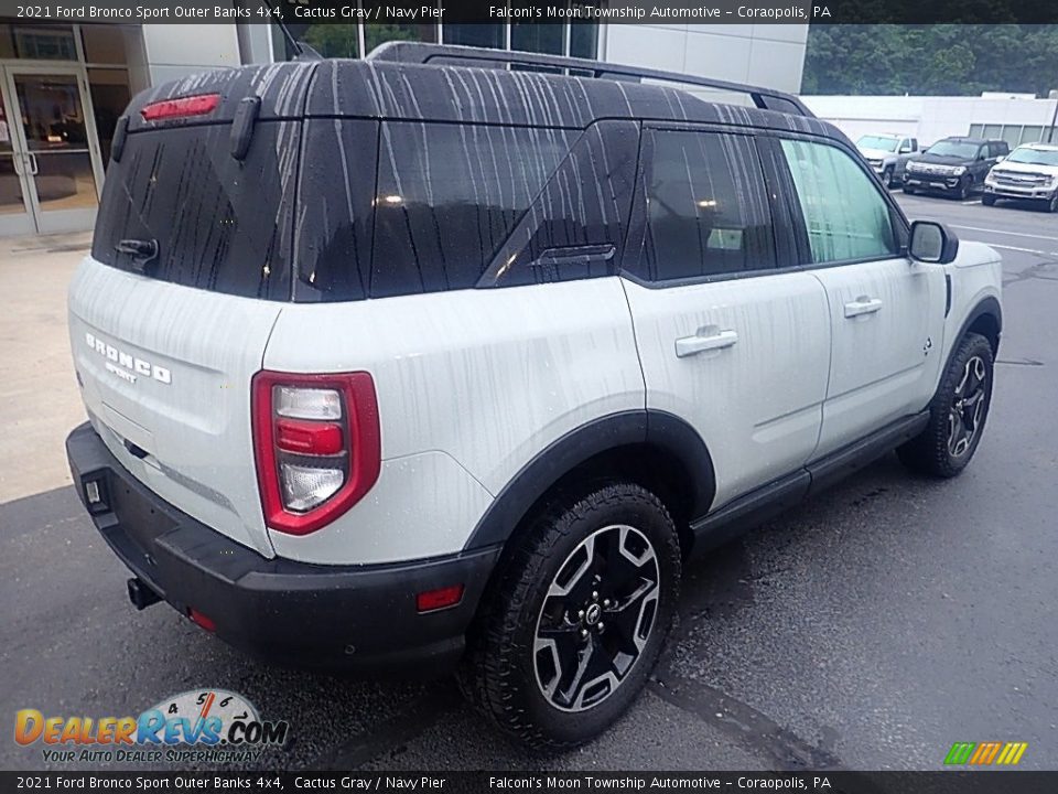 2021 Ford Bronco Sport Outer Banks 4x4 Cactus Gray / Navy Pier Photo #2