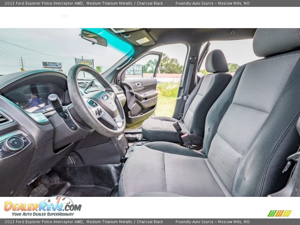 Front Seat of 2013 Ford Explorer Police Interceptor AWD Photo #18