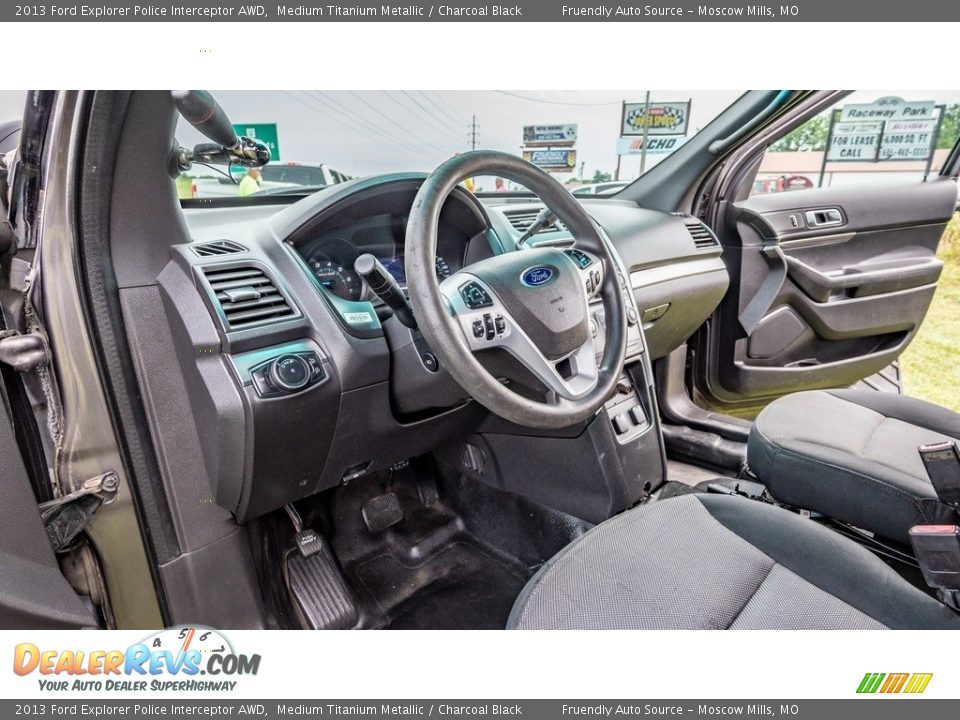 Charcoal Black Interior - 2013 Ford Explorer Police Interceptor AWD Photo #19