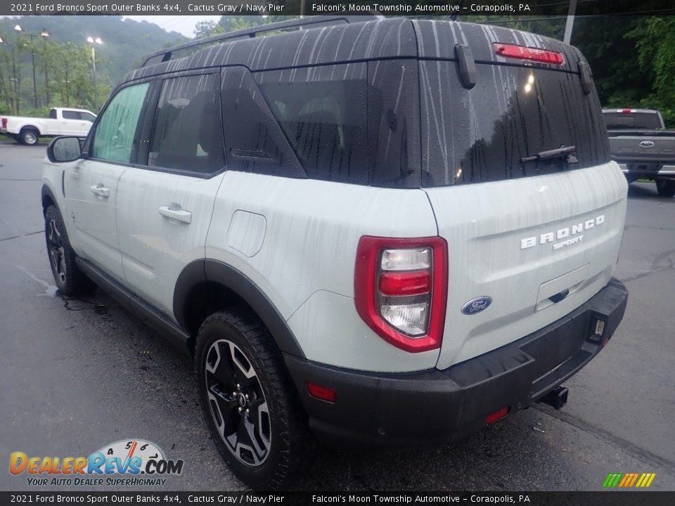2021 Ford Bronco Sport Outer Banks 4x4 Cactus Gray / Navy Pier Photo #5