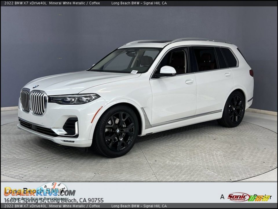 2022 BMW X7 xDrive40i Mineral White Metallic / Coffee Photo #1