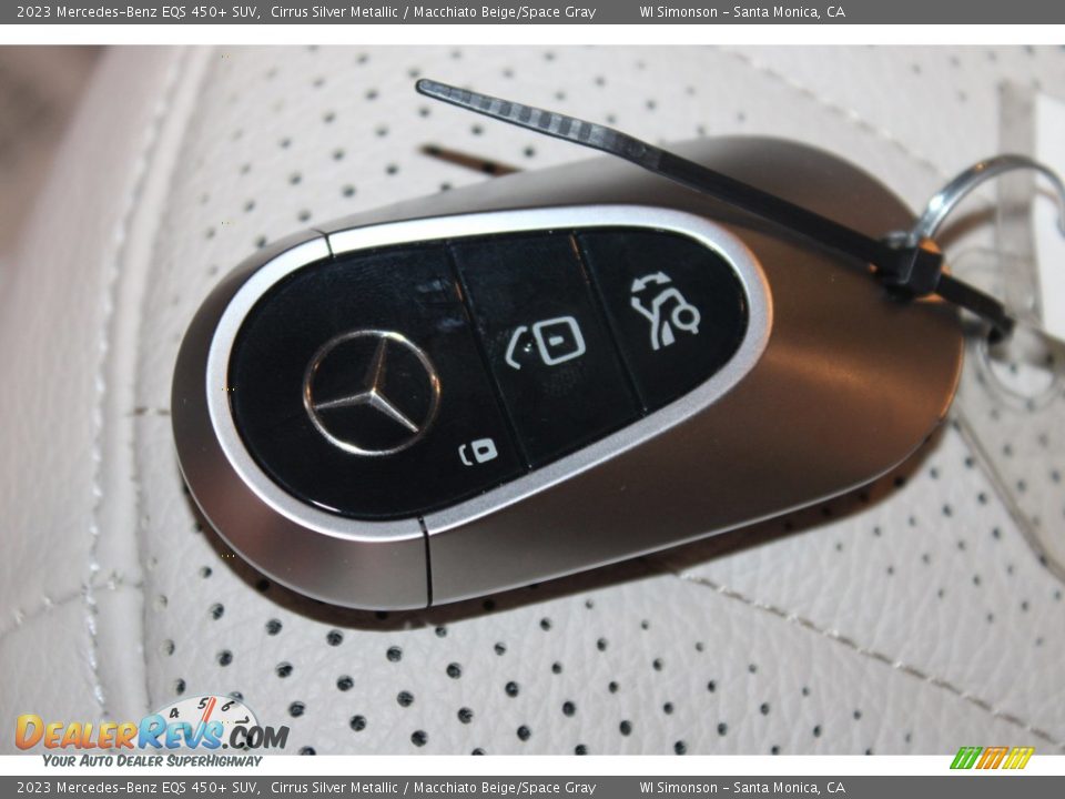 2023 Mercedes-Benz EQS 450+ SUV Cirrus Silver Metallic / Macchiato Beige/Space Gray Photo #35