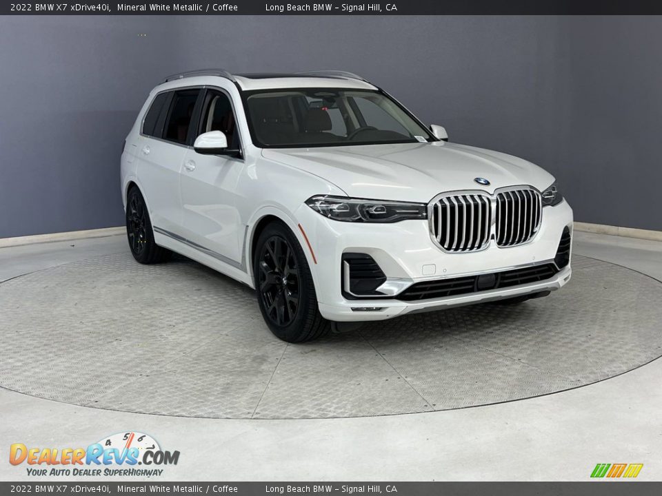 2022 BMW X7 xDrive40i Mineral White Metallic / Coffee Photo #4