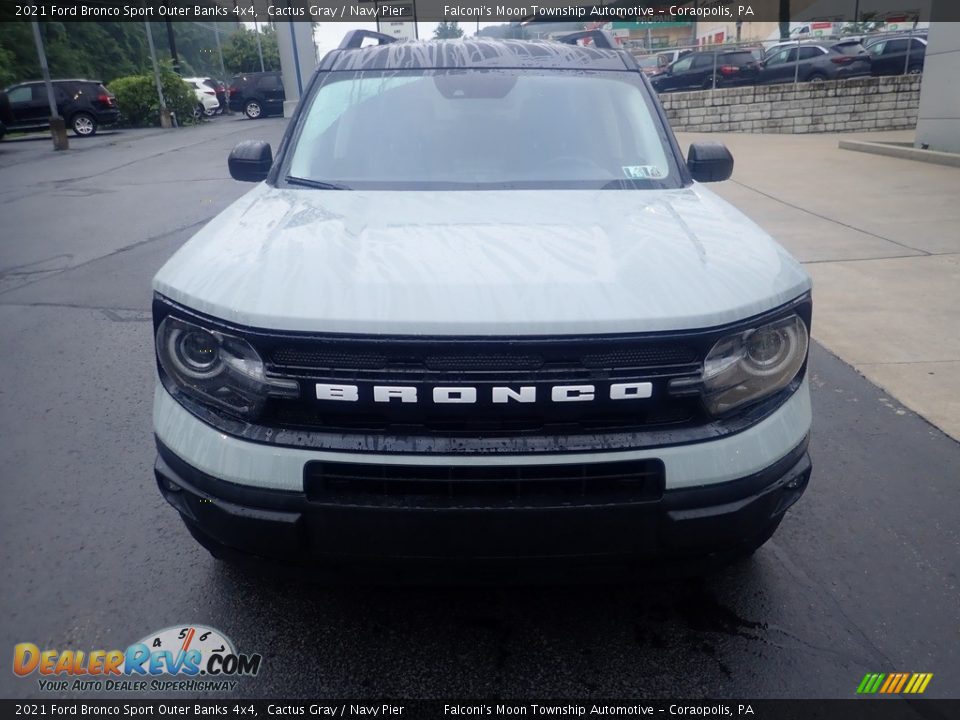 2021 Ford Bronco Sport Outer Banks 4x4 Cactus Gray / Navy Pier Photo #8