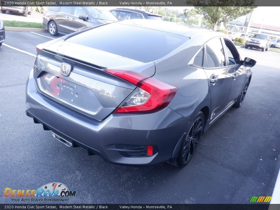 2020 Honda Civic Sport Sedan Modern Steel Metallic / Black Photo #5