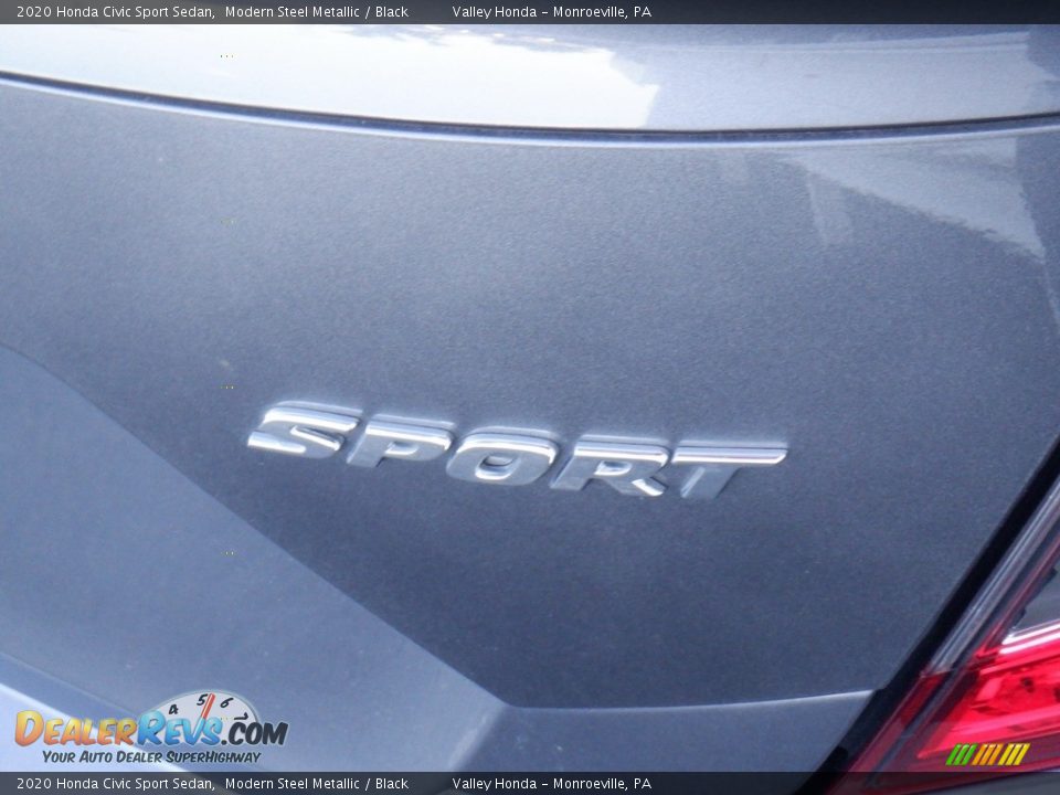 2020 Honda Civic Sport Sedan Modern Steel Metallic / Black Photo #6