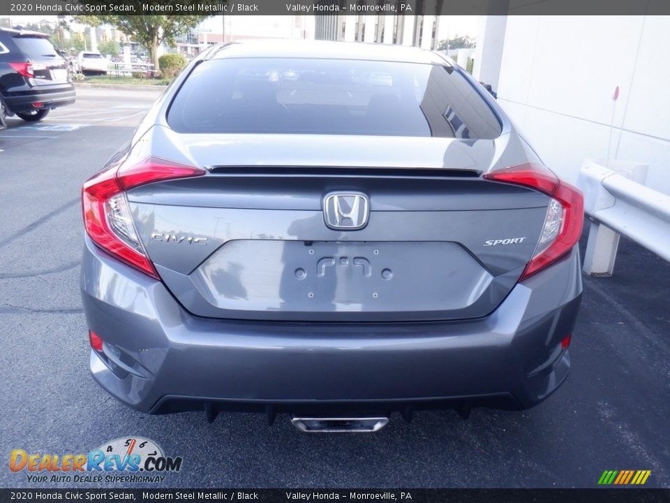 2020 Honda Civic Sport Sedan Modern Steel Metallic / Black Photo #7
