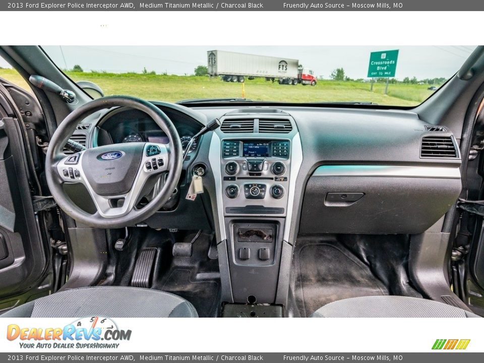 Charcoal Black Interior - 2013 Ford Explorer Police Interceptor AWD Photo #26