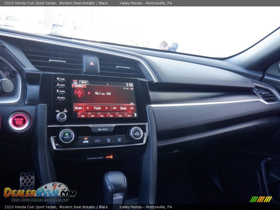 2020 Honda Civic Sport Sedan Modern Steel Metallic / Black Photo #13