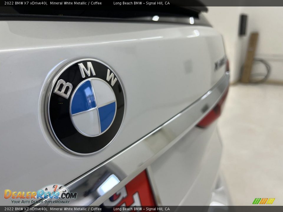 2022 BMW X7 xDrive40i Mineral White Metallic / Coffee Photo #16