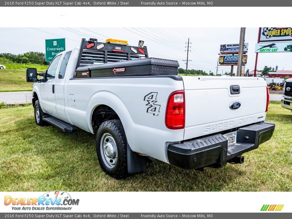 2016 Ford F250 Super Duty XLT Super Cab 4x4 Oxford White / Steel Photo #6