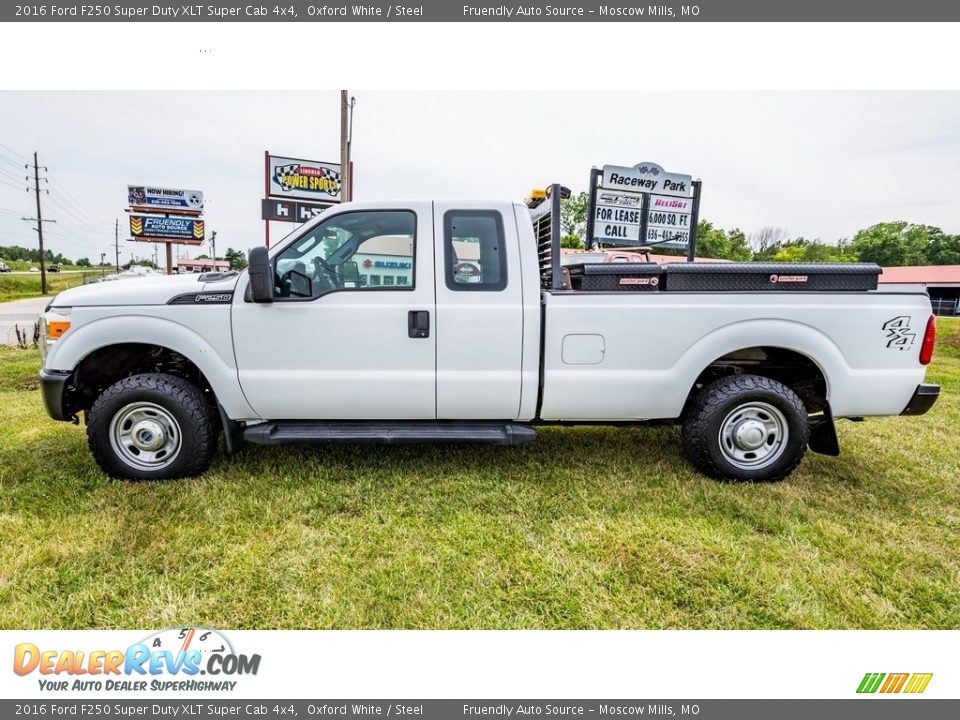 2016 Ford F250 Super Duty XLT Super Cab 4x4 Oxford White / Steel Photo #7
