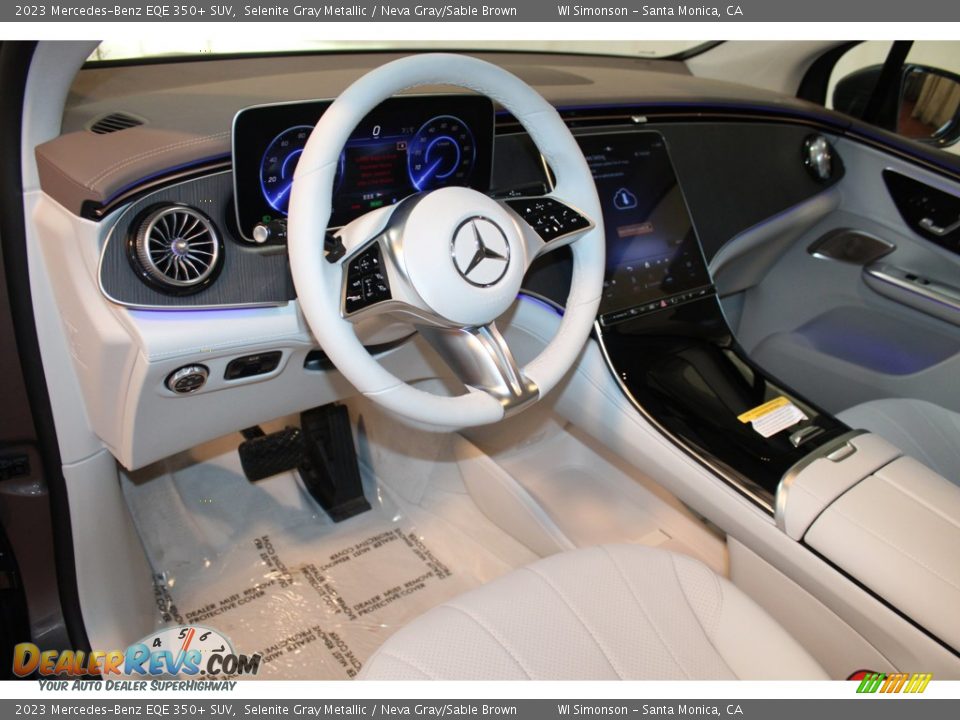 2023 Mercedes-Benz EQE 350+ SUV Selenite Gray Metallic / Neva Gray/Sable Brown Photo #14