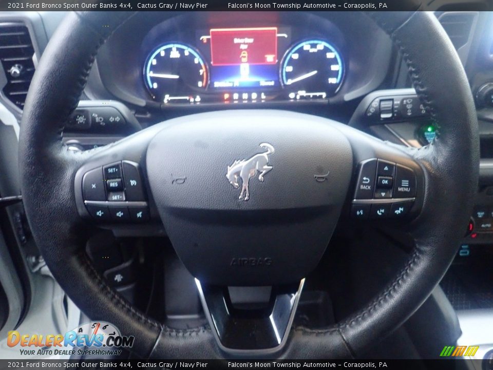 2021 Ford Bronco Sport Outer Banks 4x4 Steering Wheel Photo #24