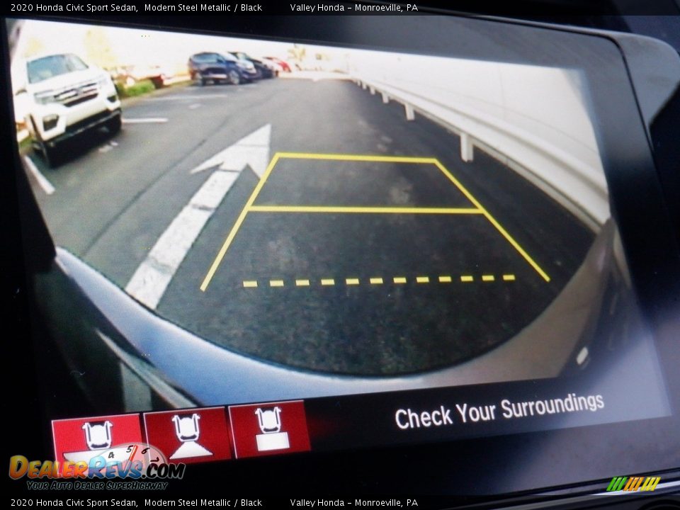 2020 Honda Civic Sport Sedan Modern Steel Metallic / Black Photo #18