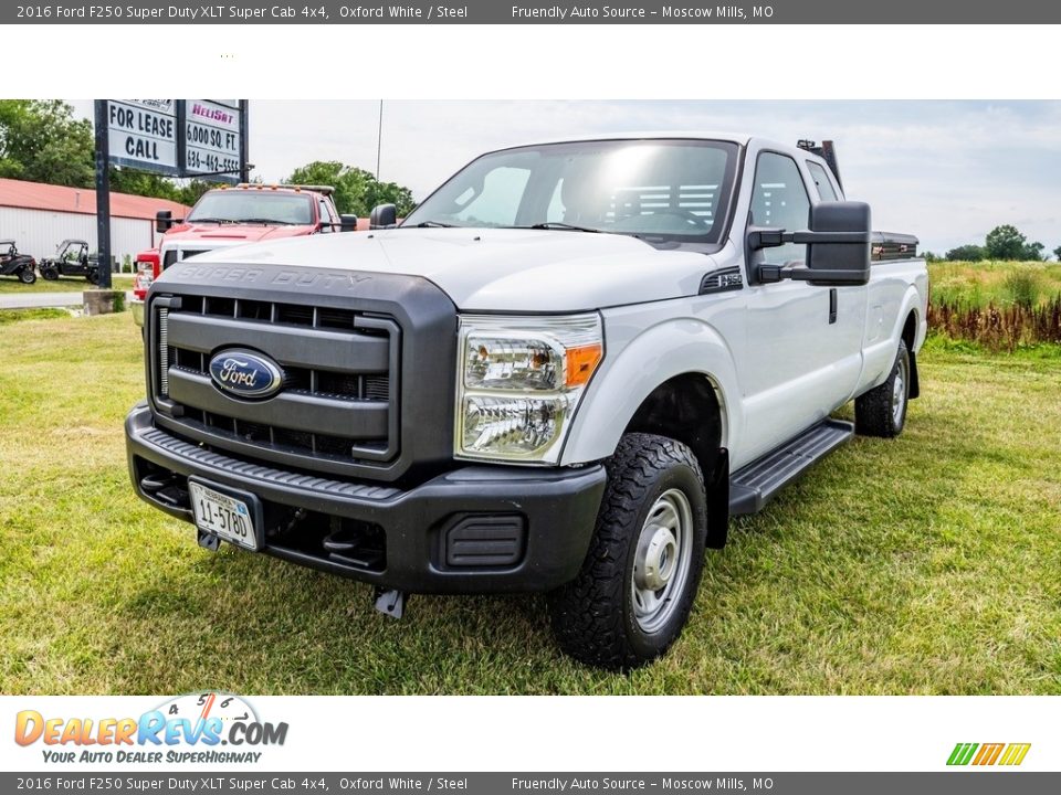 2016 Ford F250 Super Duty XLT Super Cab 4x4 Oxford White / Steel Photo #8