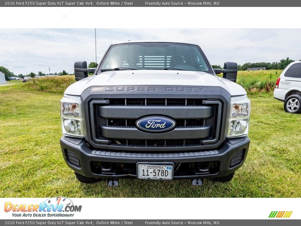 2016 Ford F250 Super Duty XLT Super Cab 4x4 Oxford White / Steel Photo #9