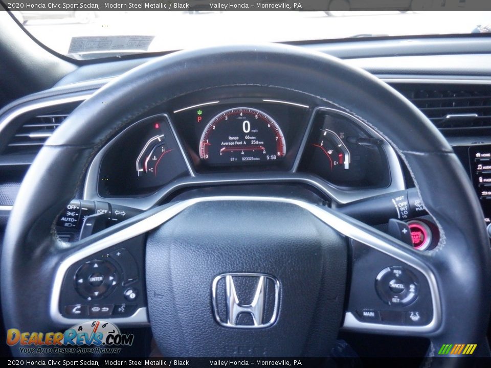 2020 Honda Civic Sport Sedan Modern Steel Metallic / Black Photo #20