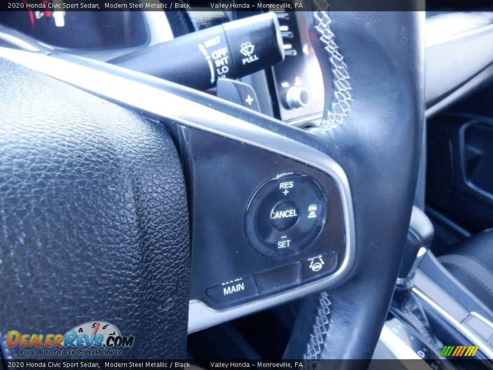 2020 Honda Civic Sport Sedan Modern Steel Metallic / Black Photo #22