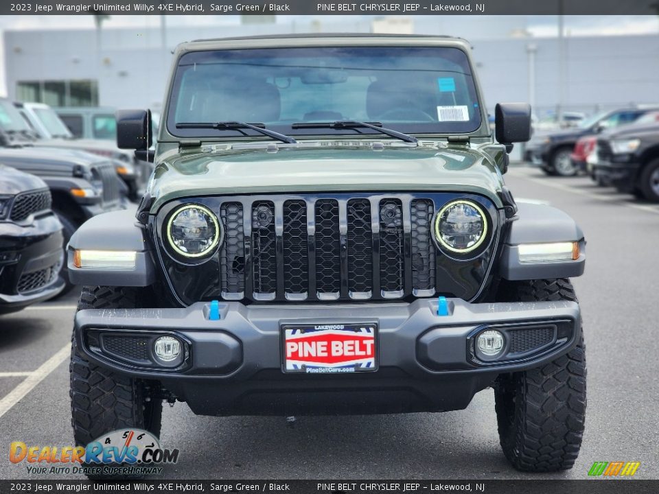 2023 Jeep Wrangler Unlimited Willys 4XE Hybrid Sarge Green / Black Photo #2