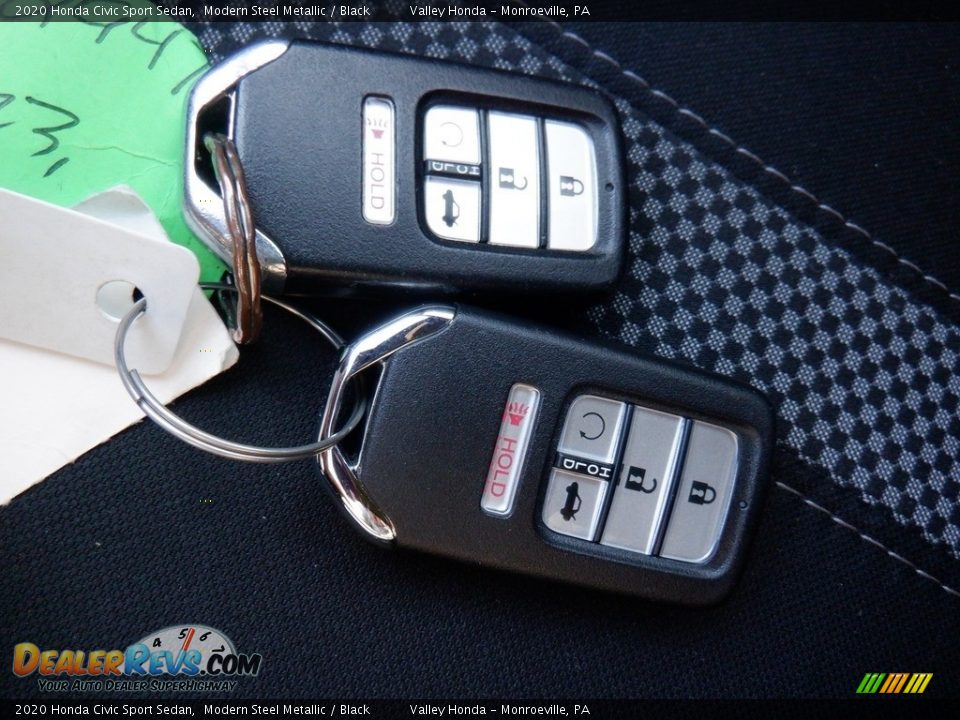 2020 Honda Civic Sport Sedan Modern Steel Metallic / Black Photo #28