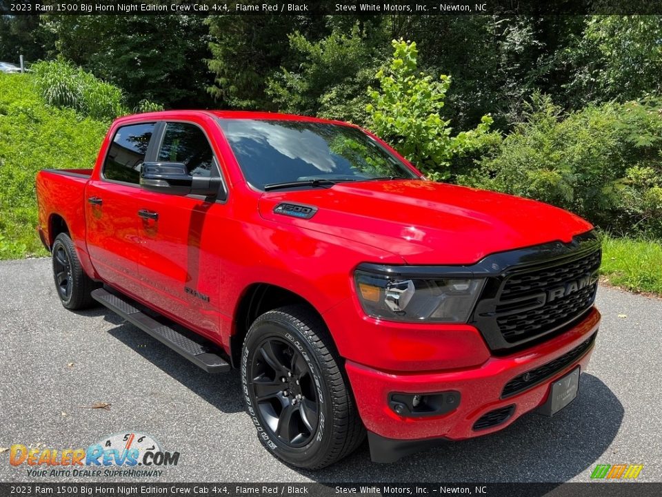 Front 3/4 View of 2023 Ram 1500 Big Horn Night Edition Crew Cab 4x4 Photo #4