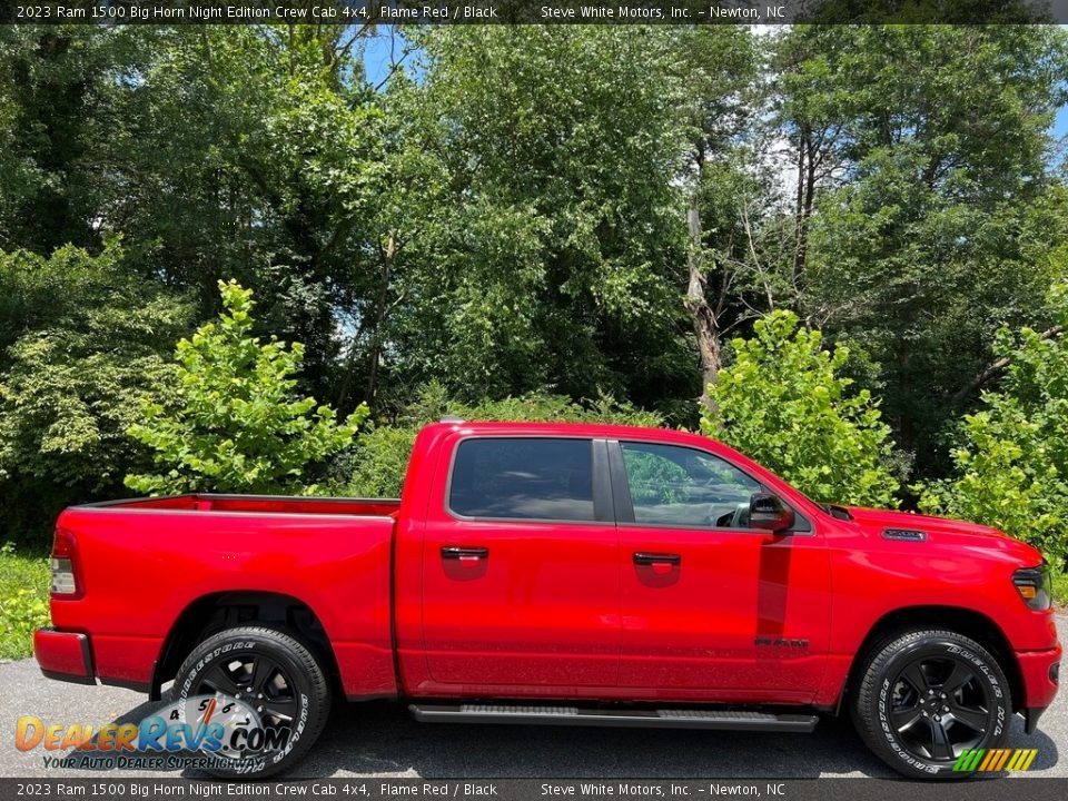Flame Red 2023 Ram 1500 Big Horn Night Edition Crew Cab 4x4 Photo #5