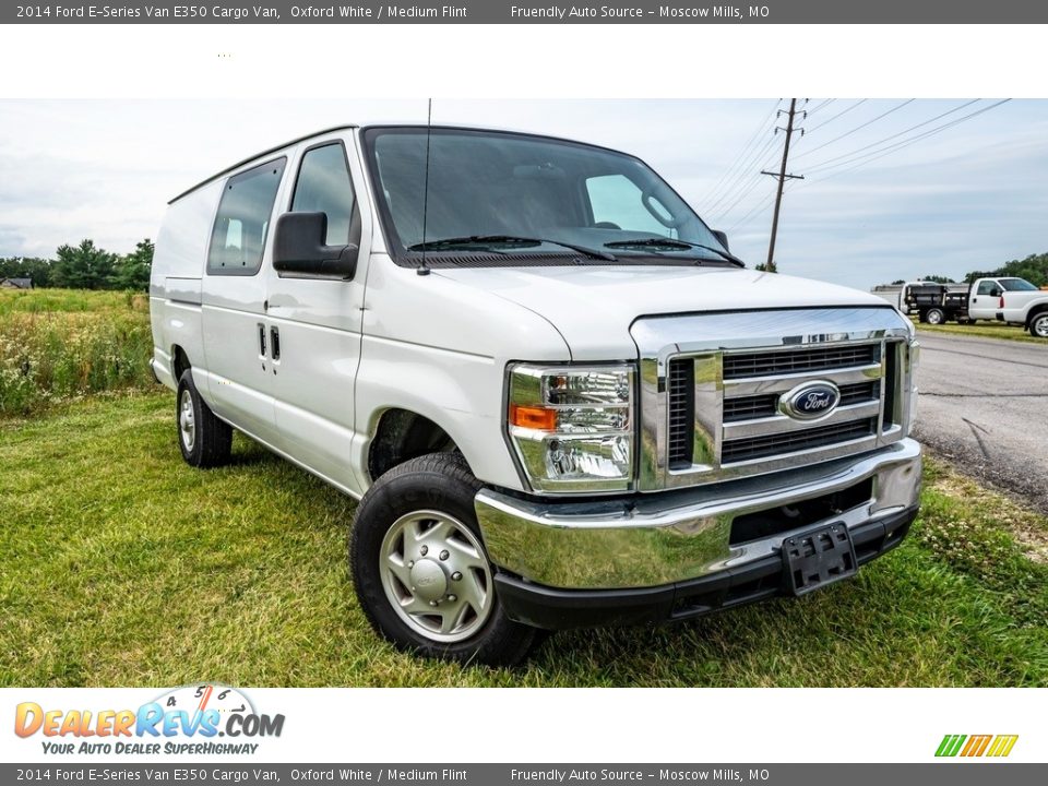 2014 Ford E-Series Van E350 Cargo Van Oxford White / Medium Flint Photo #1