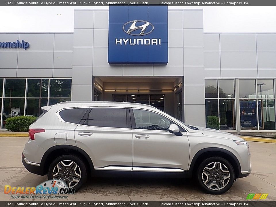 Shimmering Silver 2023 Hyundai Santa Fe Hybrid Limited AWD Plug-In Hybrid Photo #1